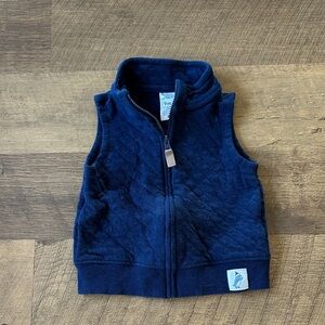 Carters Navy Blue Quilted Kids Vest